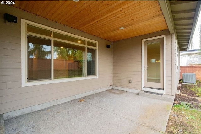 view of patio / terrace with cooling unit