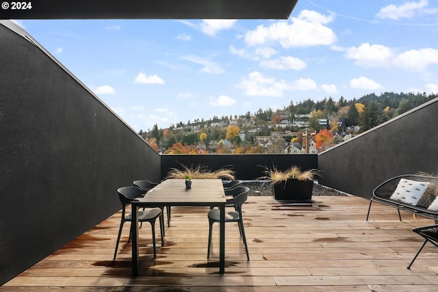 view of wooden terrace