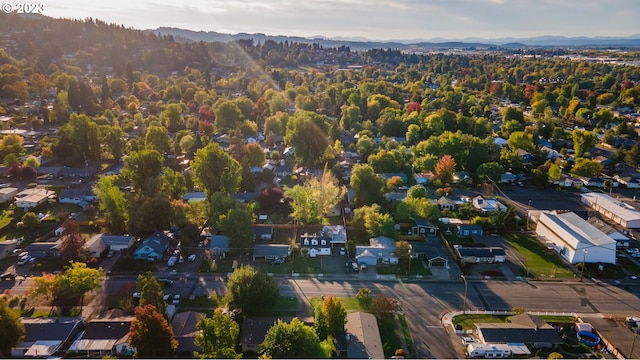 aerial view featuring a mountain view