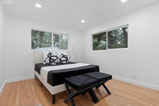 bedroom featuring hardwood / wood-style flooring