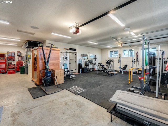 view of workout area