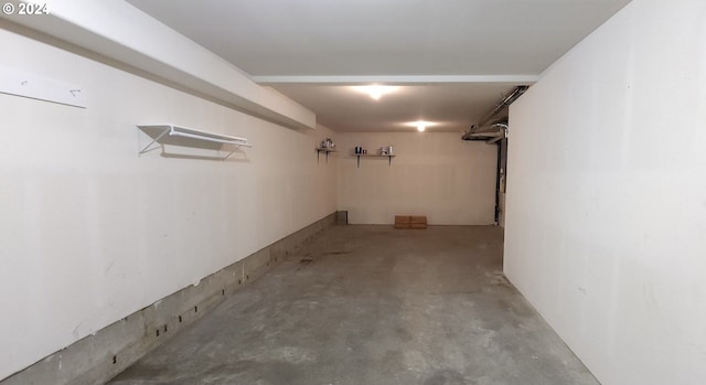 view of basement