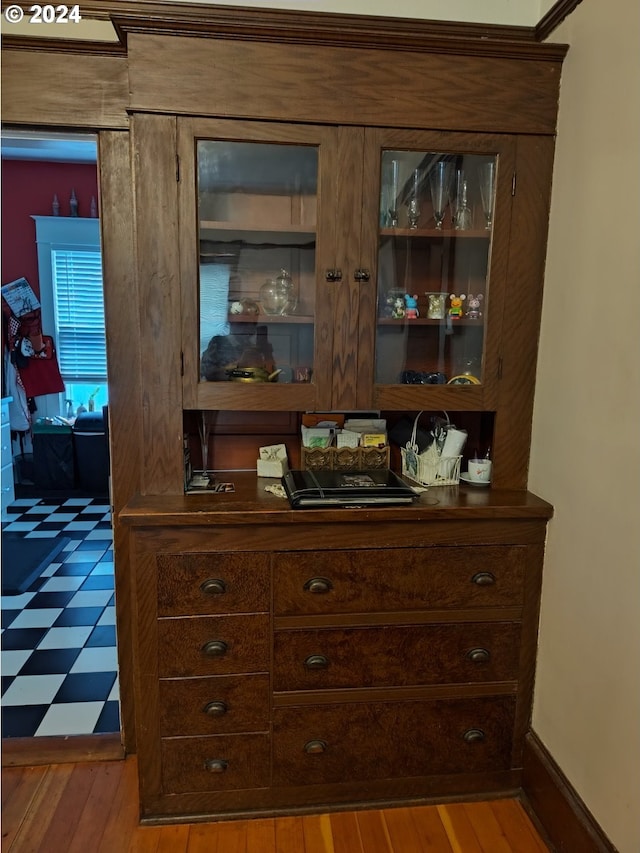 room details featuring hardwood / wood-style flooring