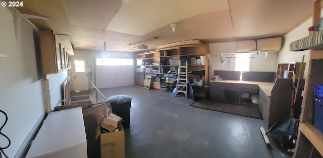 view of basement