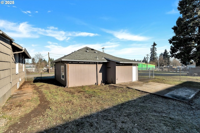 view of home's exterior featuring a lawn