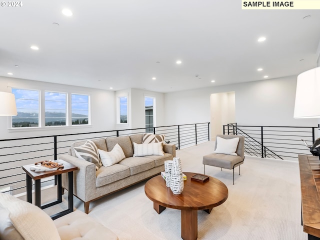 living room with a fireplace, a high ceiling, and wood-type flooring