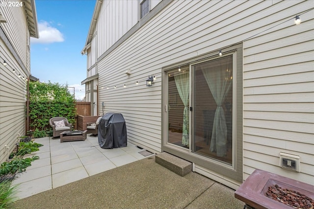 view of patio / terrace featuring grilling area