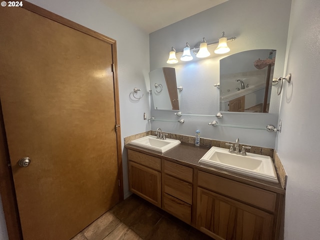 bathroom with vanity