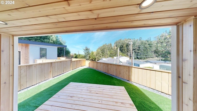 94256 11th St, Gold Beach, OR 97444 - view of yard with a wooden deck