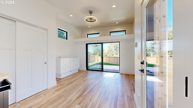 94256 11th St, Gold Beach, OR 97444 - entryway featuring light wood-style floors, recessed lighting, and baseboards
