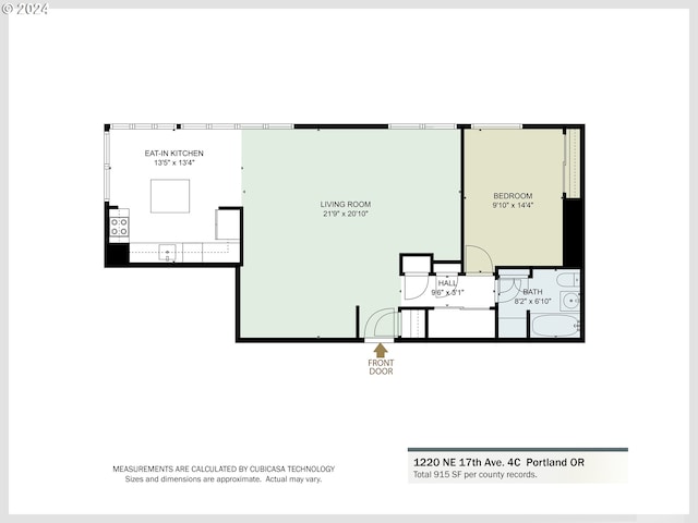 1220 NE 17th Ave Unit 4C, Portland, OR 97232 - home floor plan