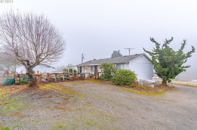 view of side of property