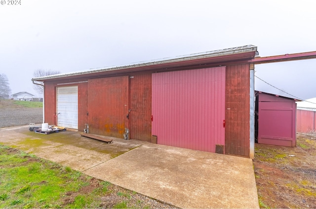 view of outbuilding