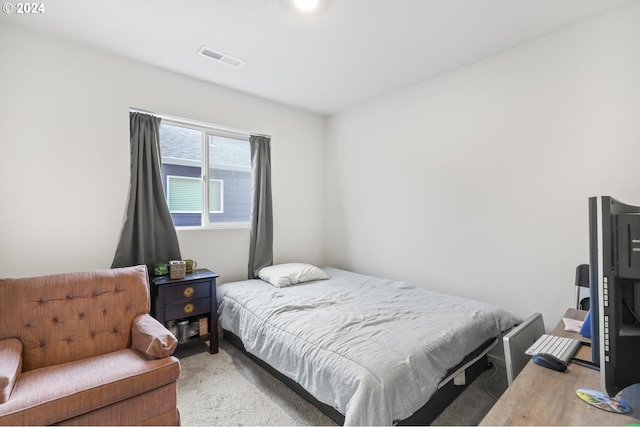 bedroom with carpet