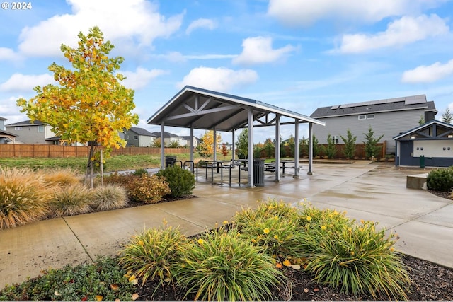 view of community featuring a patio