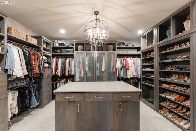 317 Aker Dr, Myrtle Creek, OR 97457 - spacious closet featuring light carpet and a chandelier