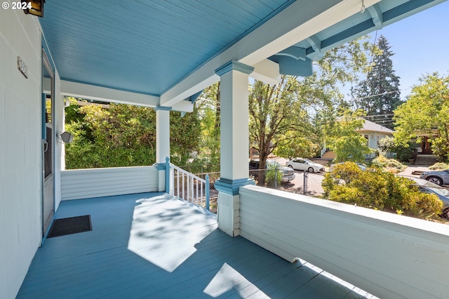 view of patio / terrace with a porch