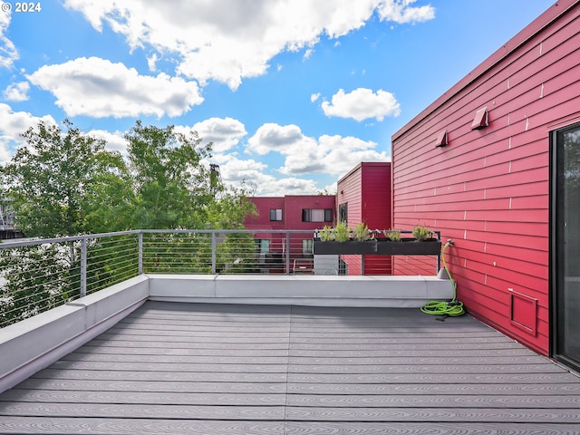 view of wooden terrace