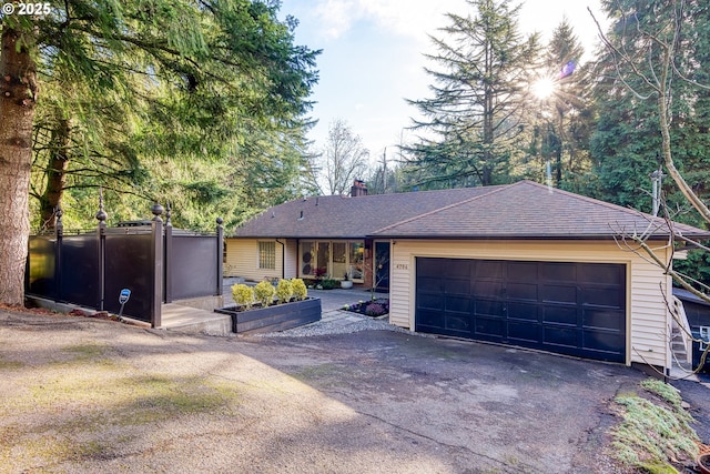 view of front of house featuring a garage