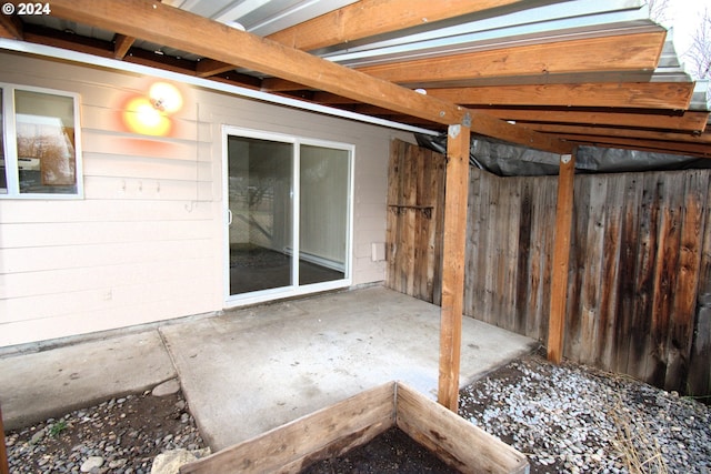 basement featuring wood walls