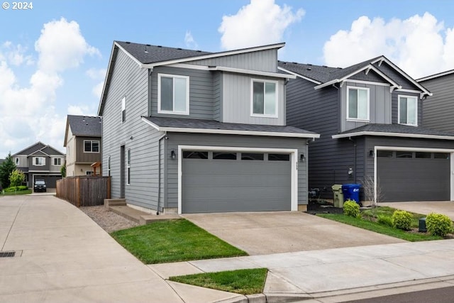 view of front of house featuring a garage