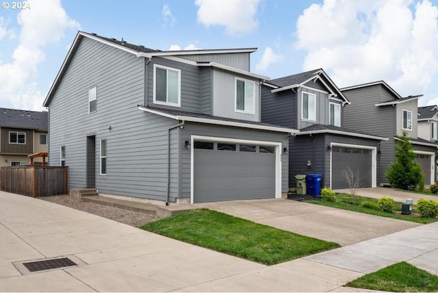 view of front of house featuring a garage