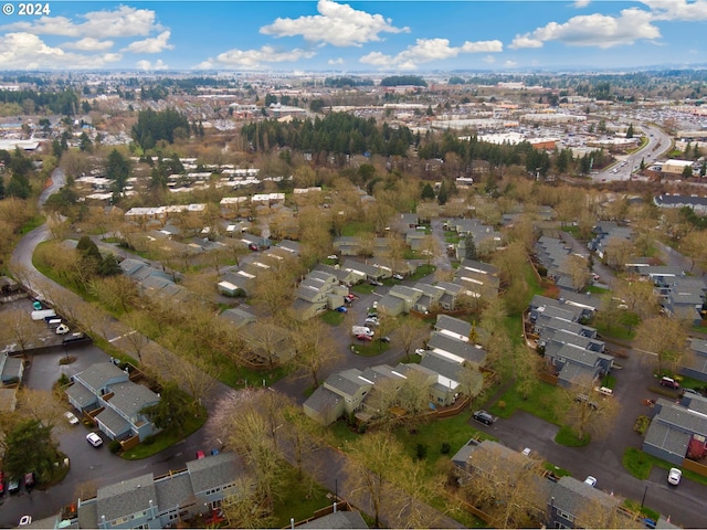 drone / aerial view with a residential view