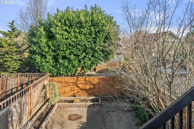 view of yard with a patio