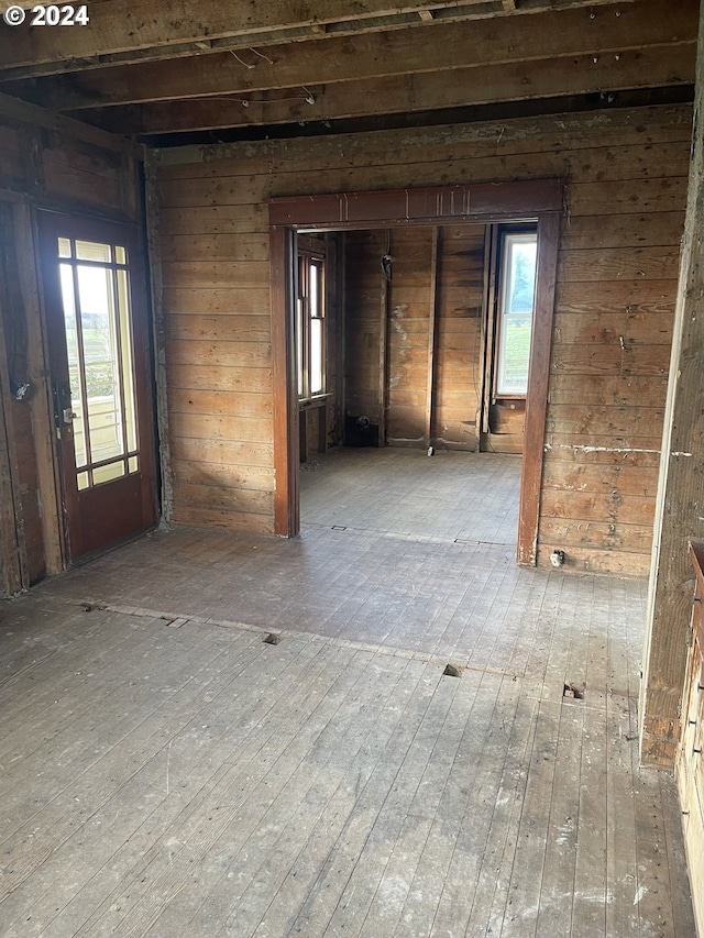 misc room with hardwood / wood-style flooring