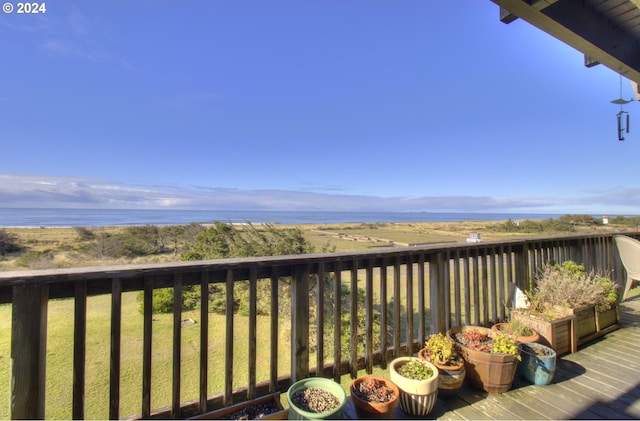 29134 Ellensburg Ave Unit 2, Gold Beach, OR 97444 - balcony with a deck with water view