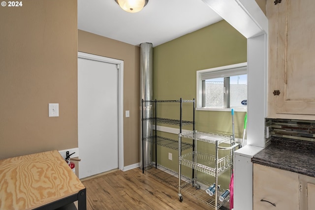 interior space featuring light hardwood / wood-style flooring