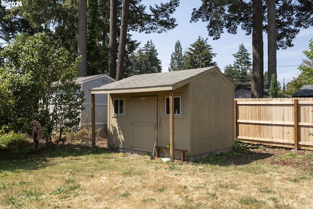 view of outdoor structure