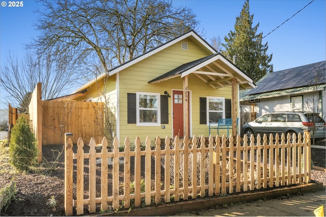 view of bungalow-style house