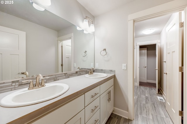 bathroom featuring vanity