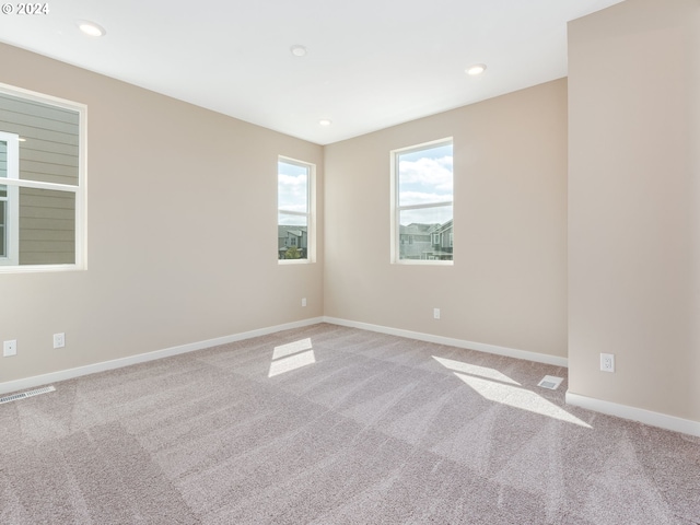 view of carpeted empty room