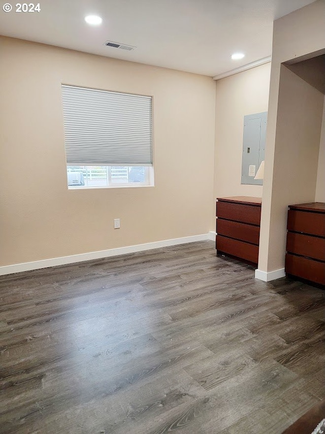 71823 Meadow Loop, Boardman, OR 97818 - unfurnished bedroom with hardwood / wood-style flooring and electric panel