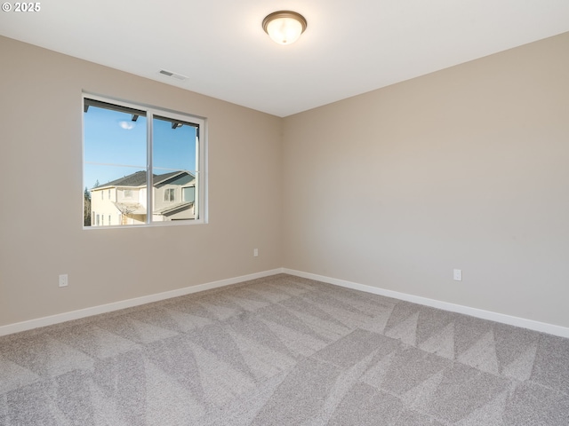 empty room with light carpet