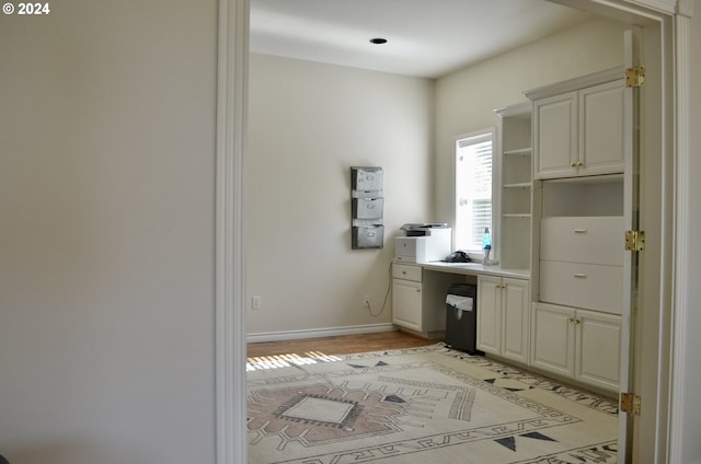 bathroom featuring hardwood / wood-style flooring