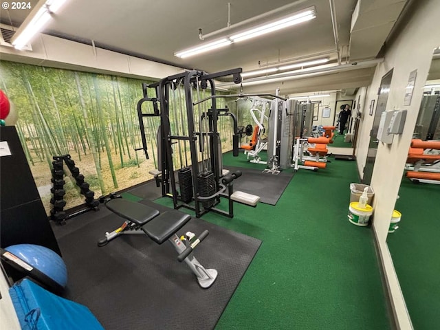 view of workout area