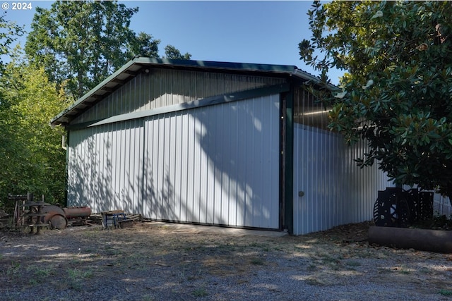 view of outdoor structure