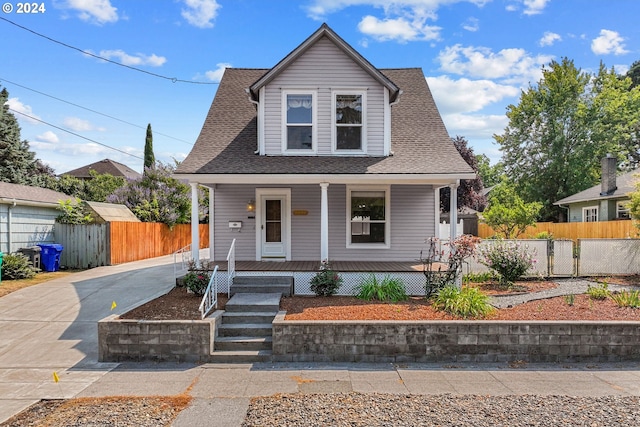 bungalow-style home with a porch