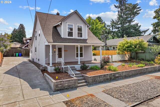 bungalow-style house featuring a porch