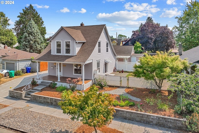 view of front of house with a porch