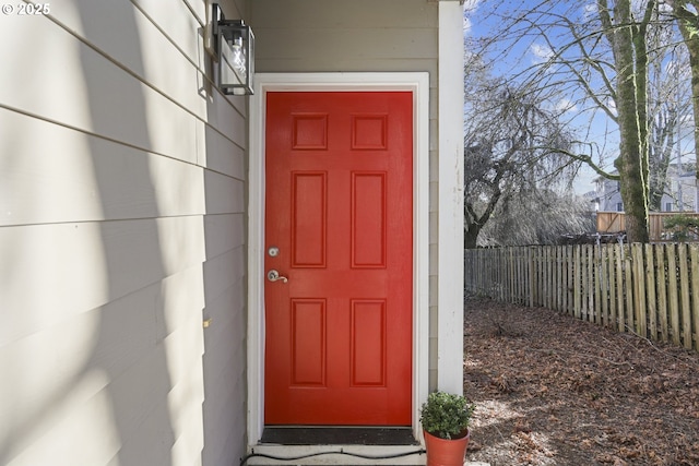 view of entrance to property