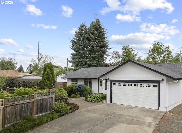 18685 SW Hennig Ct, Beaverton, OR 97003 - ranch-style home featuring an attached garage, driveway, and roof with shingles