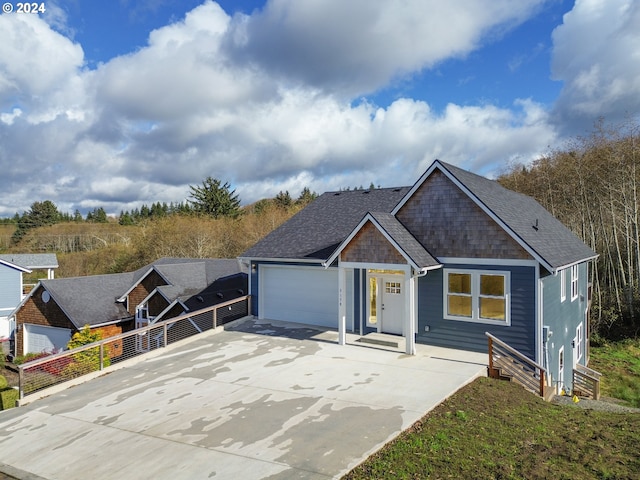 view of front of home featuring a garage