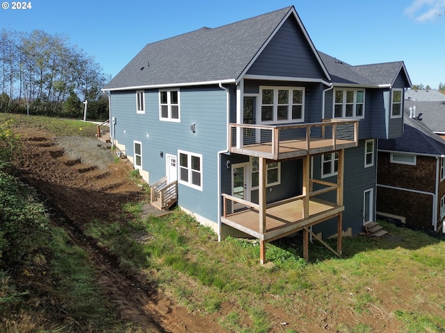 view of rear view of property