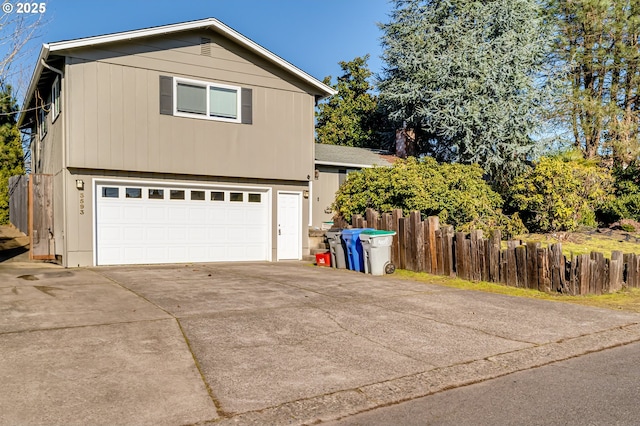 front of property featuring a garage