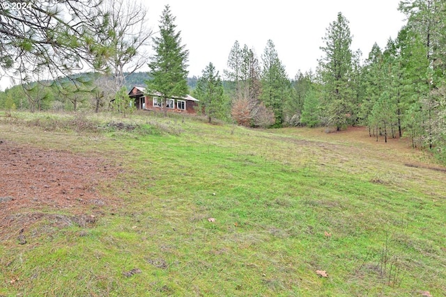 view of yard featuring a rural view