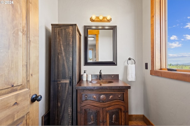 bathroom featuring vanity